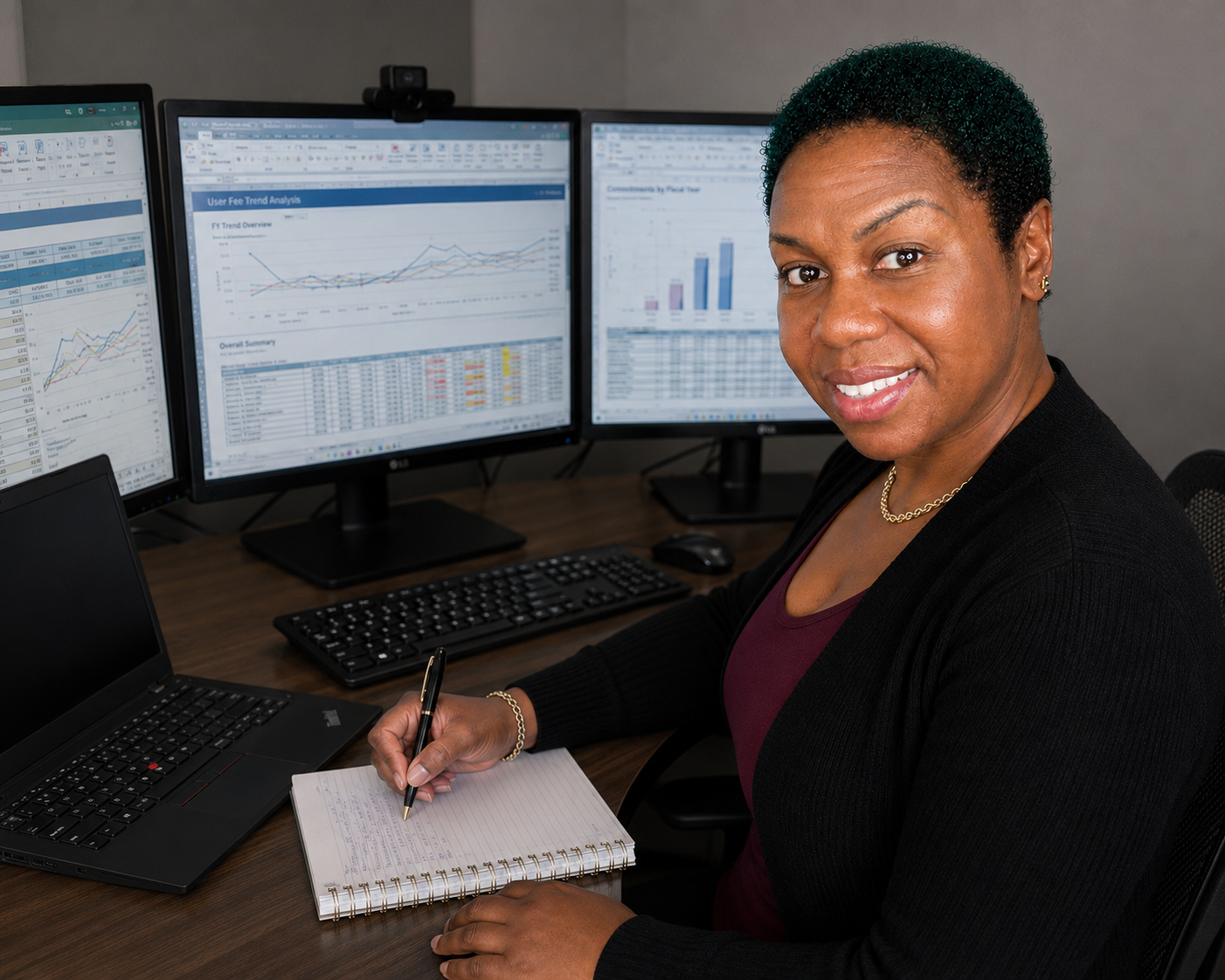 Dr. Salli Nichols at work